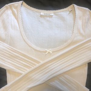 Doen Romy long sleeve, Ivory, size Small